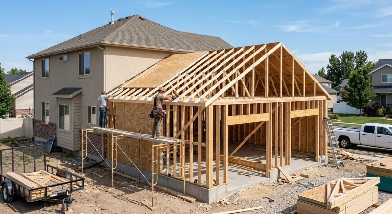 Attached Garage Construction in Las Vegas, NV