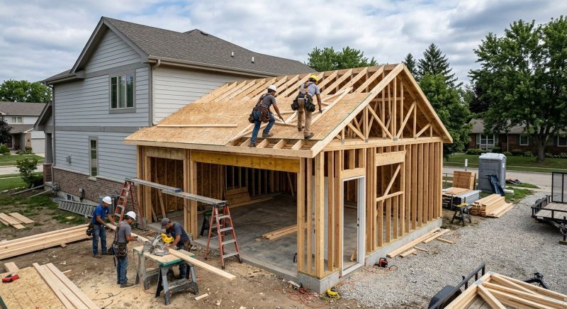 Attached Garage Construction in Summerville, SC
