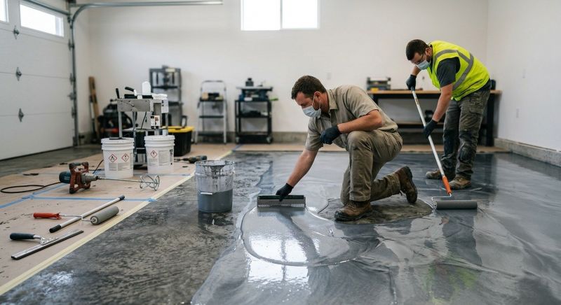 Basement Floor Epoxy Service in Columbia, SC