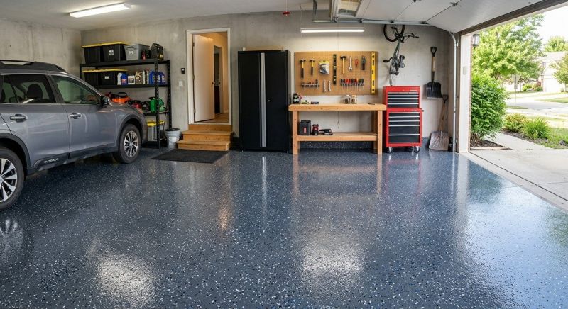 Epoxy Garage Flooring Installation in Greenville, SC