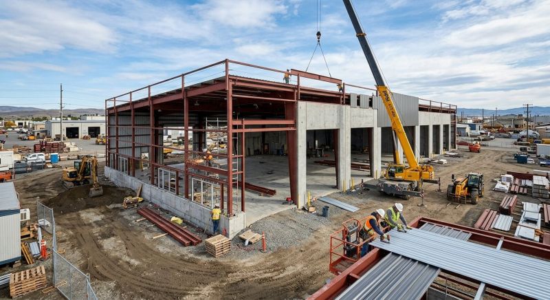 Industrial Garage Construction in Katy, TX