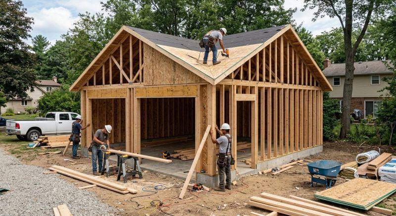 Attached Garage Construction in Summerville, SC