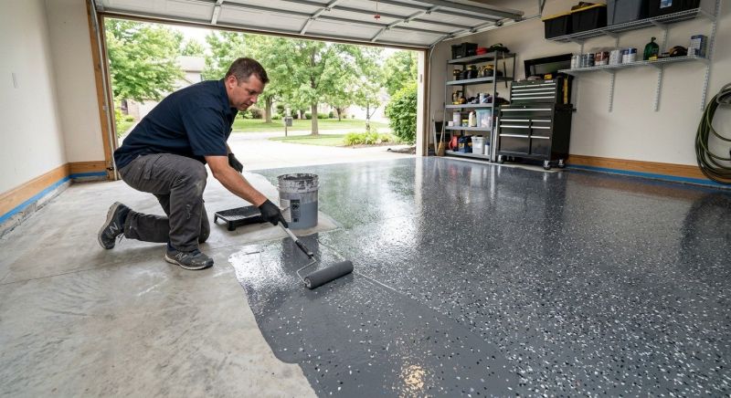 Garage Concrete Coating in Winston Salem, NC