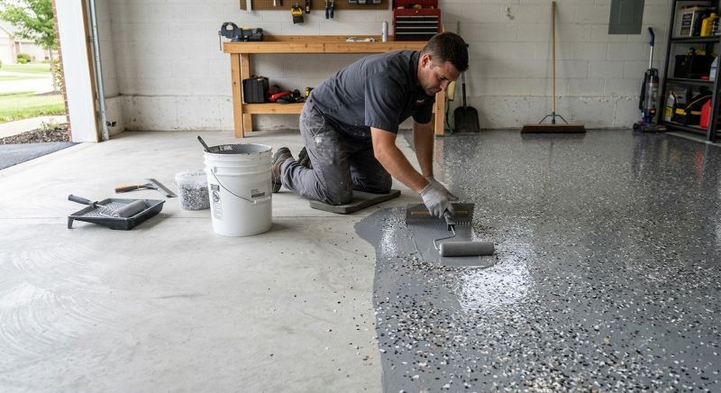 Garage Floor Staining in Alexandria, VA