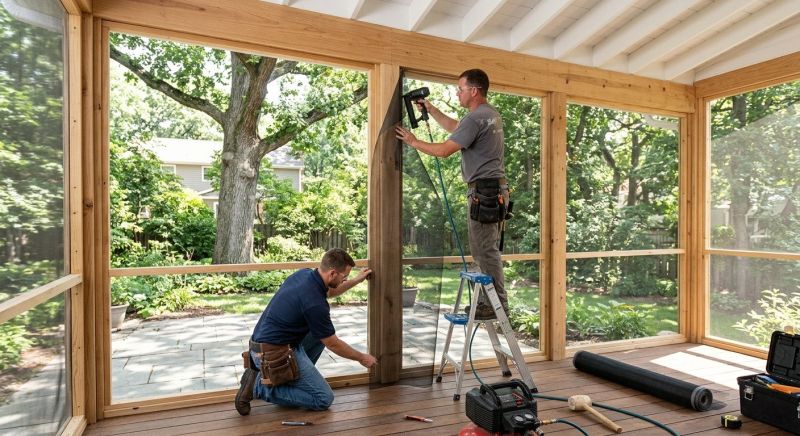 Porch Enclosure Installation in Arvada, CO
