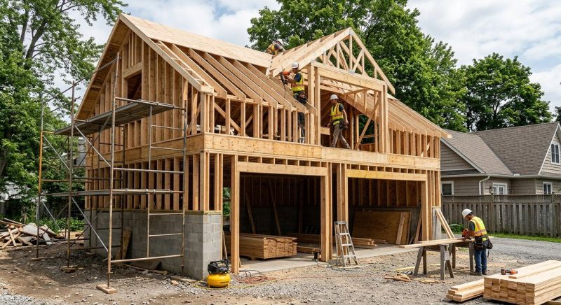 Two Story Garage Construction in Las Vegas, NV