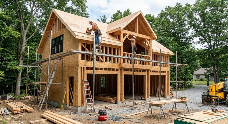 Two Story Garage Construction in South Houston, TX