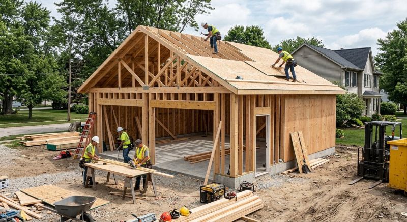 Wood Garage Installation in South Houston, TX